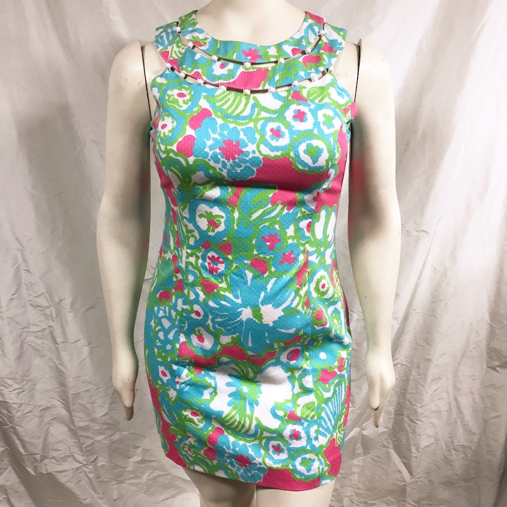 ***SOLD*** LILLY PULITZER Lindy Beaded Yoke Shift Dress